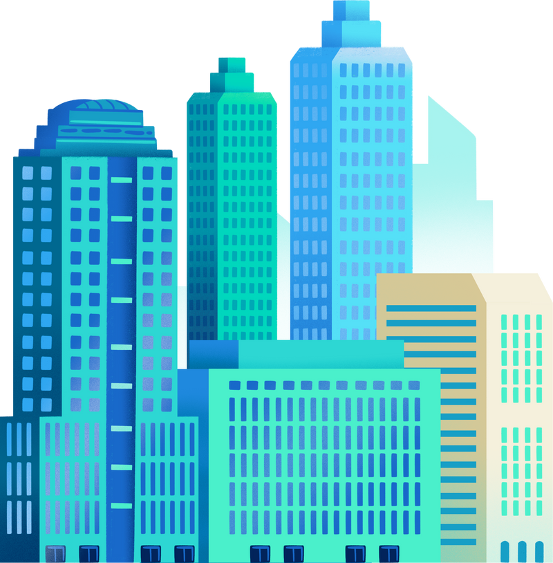 Downtown Skyscraper Building